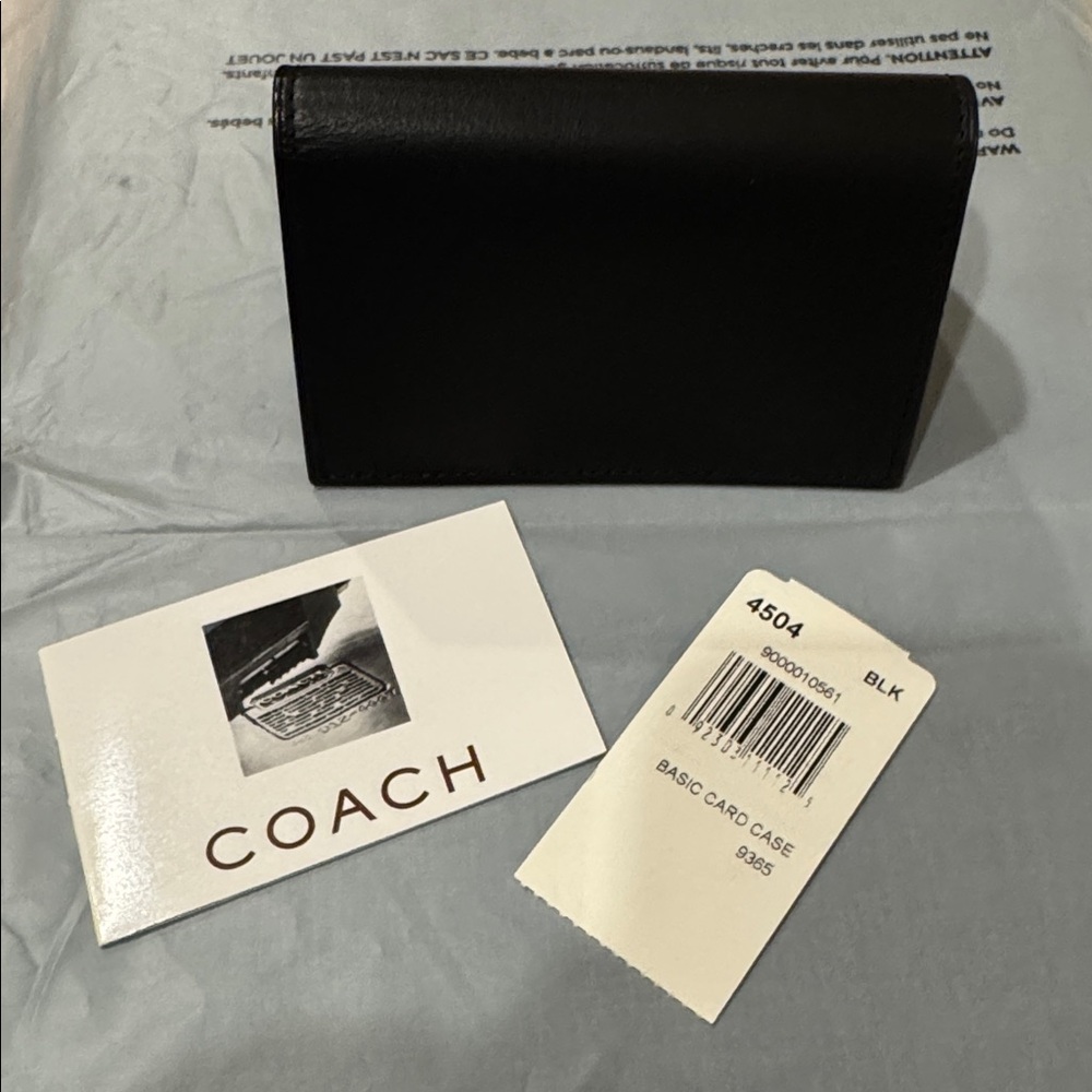 Vintage - Coach Black Card Case Holder